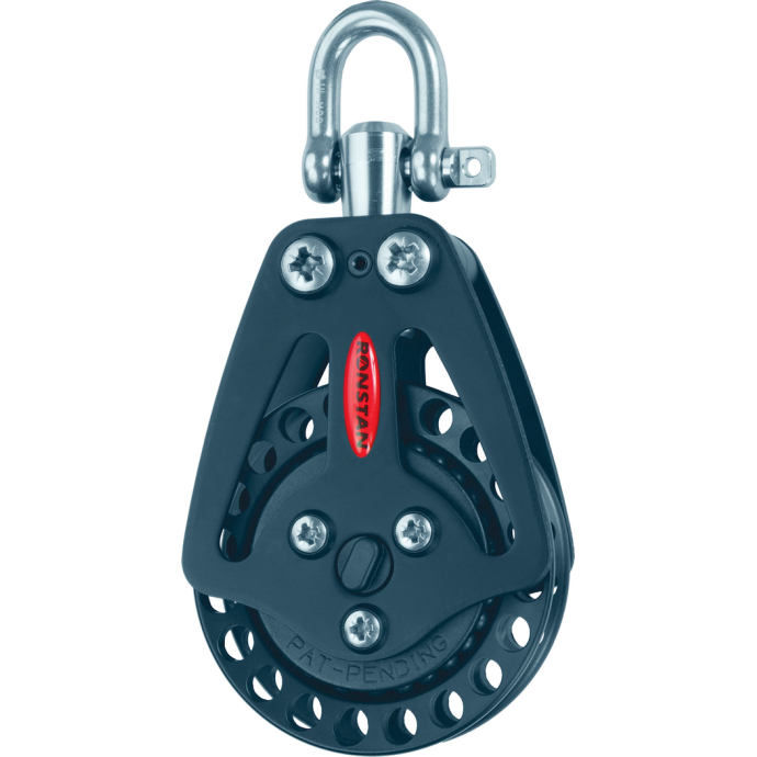 Ronstan 75 mm Ultimate Ratchet Block Manual, Swivel Fisheries Supply
